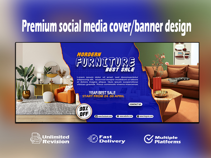 I will create premium social media cover/banner design