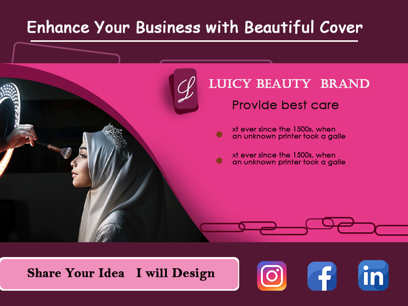 I will design attractive and unique facebook cover, youtube thumbnail , linkedin cover