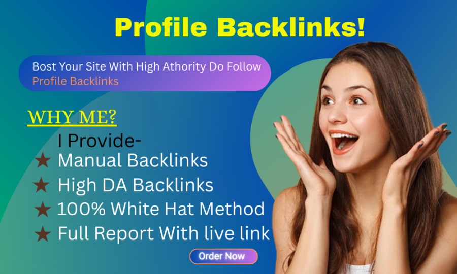 I will do 199+ High Quality DA,PA and Low Spam Score Profile Backlinks 
