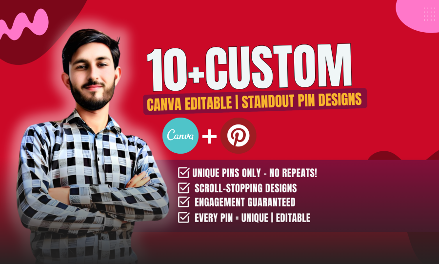 I will custom pinterest pin design
