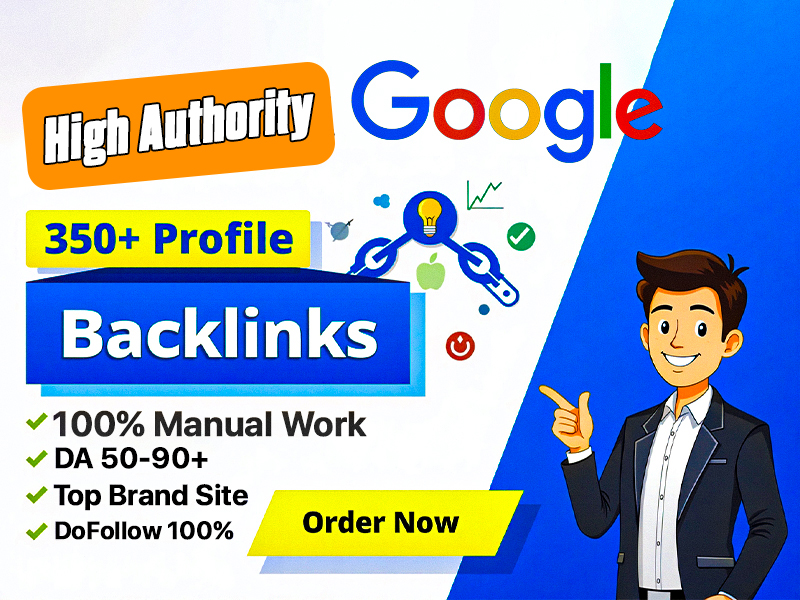 Get 350+ High-Quality Profile Backlinks for your website