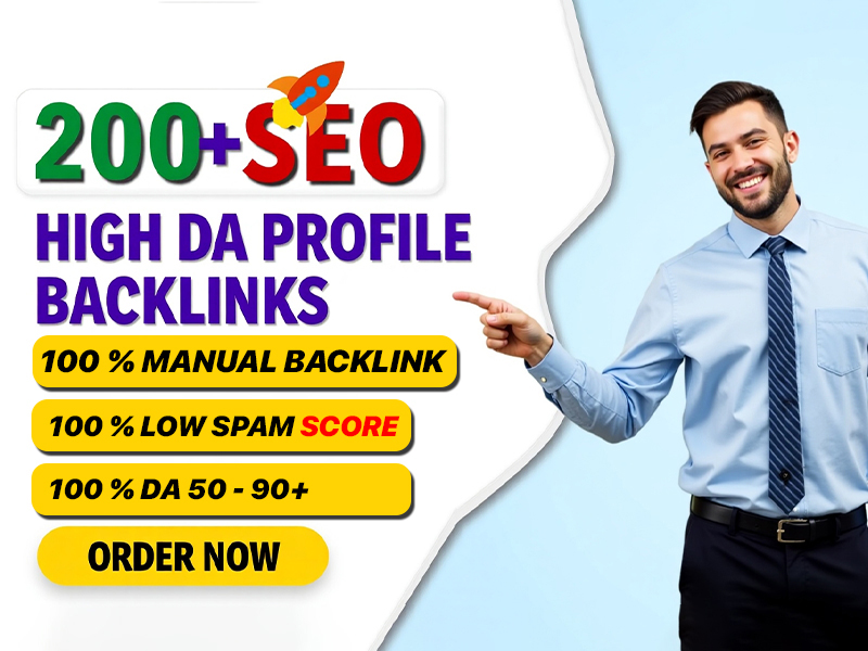 I Will Create 200+ High-Quality Profile Backlinks to Boost Your SEO