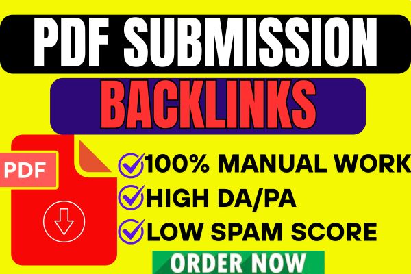 I will provide 80 PDF Submission Backlinks with High DA/PA.