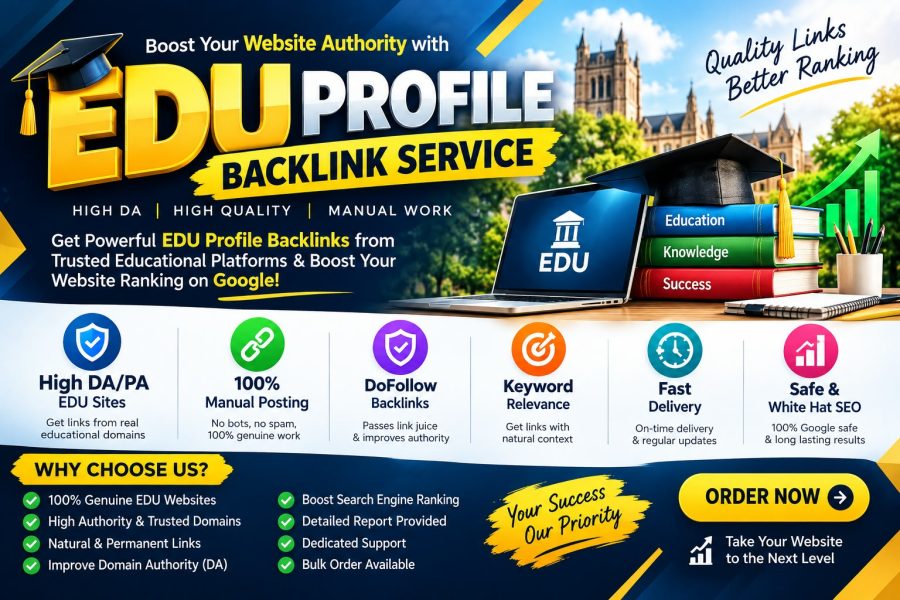50 High Authority Do-follow powerful EDU backlinks