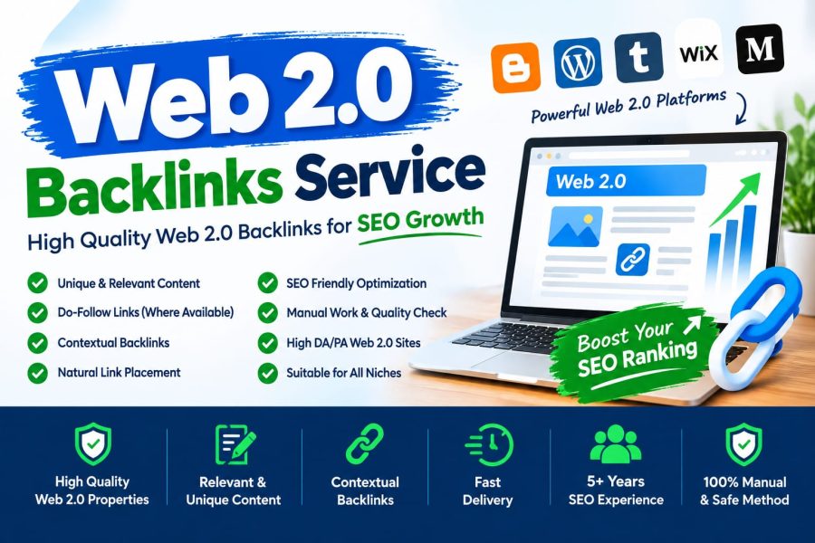  I will build 50 High Authority Web 2.0 backlinks to strengthen your SEO Growth