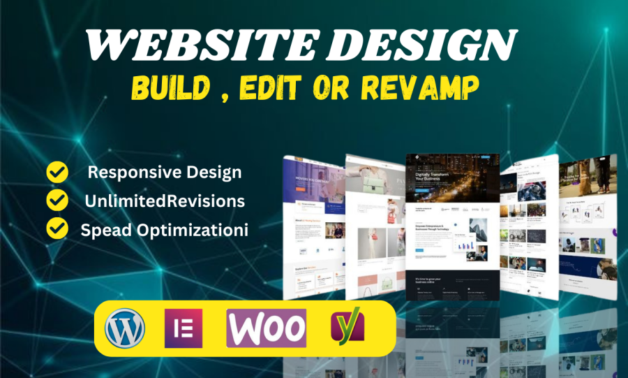 I will create wordpress website , redesign wordpress , woocommerce website