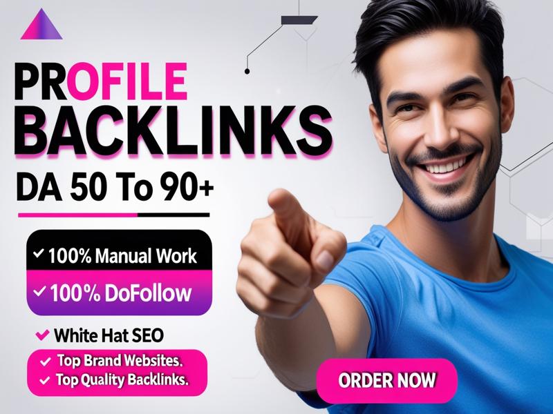 Create 60 High Authority Profile Backlinks to Elevate Your Site's Ranking