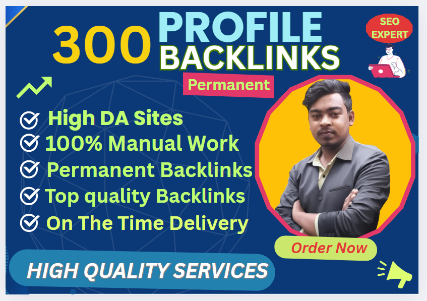 Rank Faster in 2025 with 300+ DA 80+ Dofollow Profile Backlinks - Manual SEO Power, Delivered in 48H