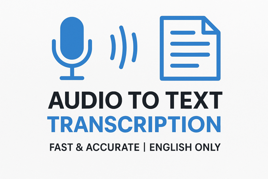English Transcription AUDIO TO TEXT Service READ