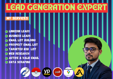 I will do targeted B2B Lead Generation, LinkedIn Prospecting, Email List Building & Web Research