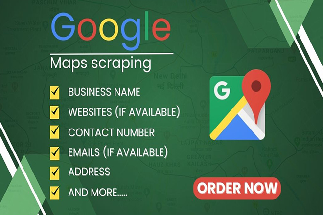 I will b2b leads, google map scraping, lead generation