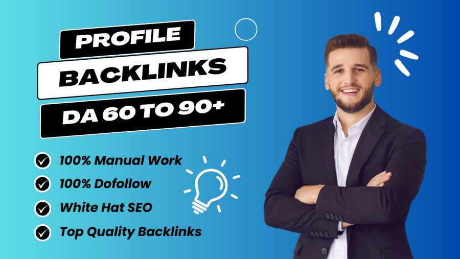 I will make 50 high authority profile backlinks