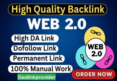 I Will Create 50 Premium Web 2.0 Backlinks for Higher DA & Traffic