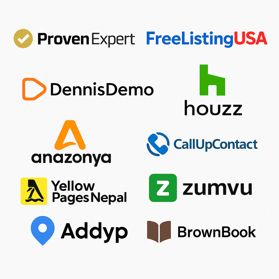 Top 100 unique USA business listing Paypal accepted