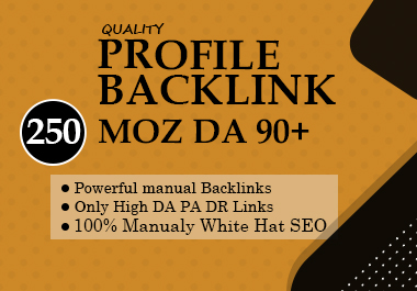 I will be your service man for Profile Backlinks