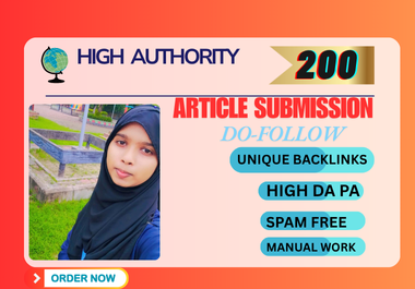 I will do high quality 200 unique domain white hat seo backlinks