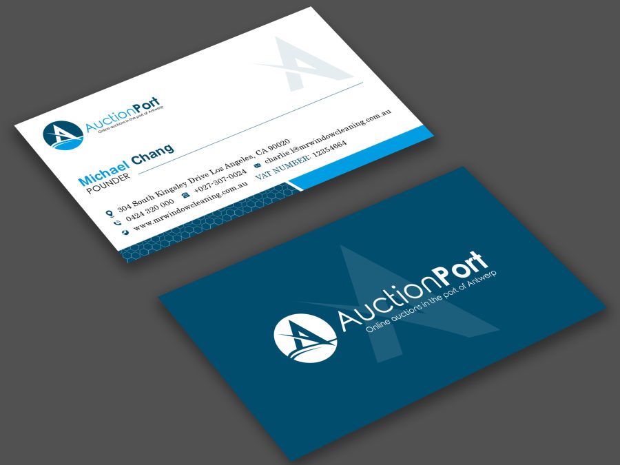 modern and minimalist business card design