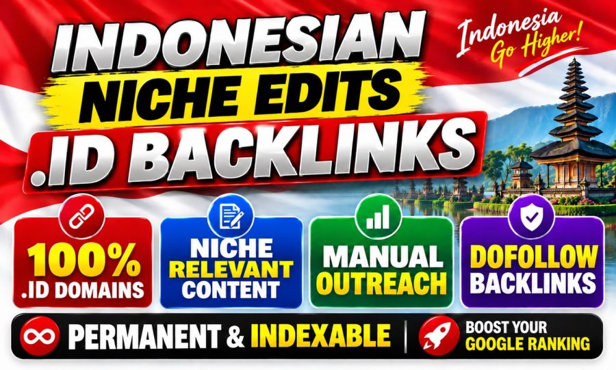 I Will Build 5 Premium Indonesian Niche Edits .ID Dofollow Backlinks for Higher Google Rankings
