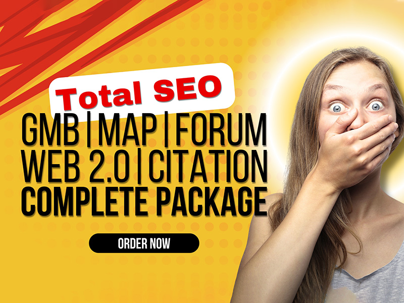 I will do total SEO package with GMB, maps, local, citations, forum and web 2.0 backlinks