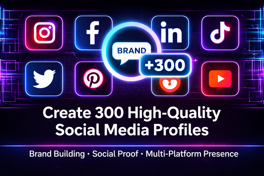 I will manually create 300 seo profile backlinks for better ranking