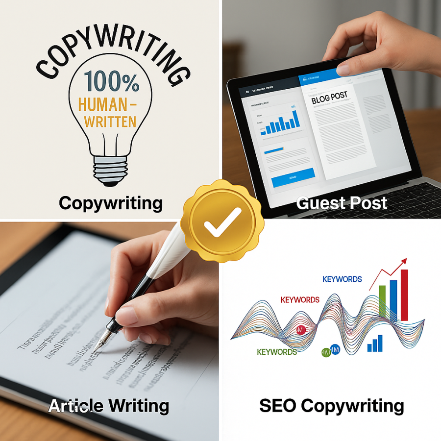 100% Human, Plagiarism-Free SEO Content Writing
