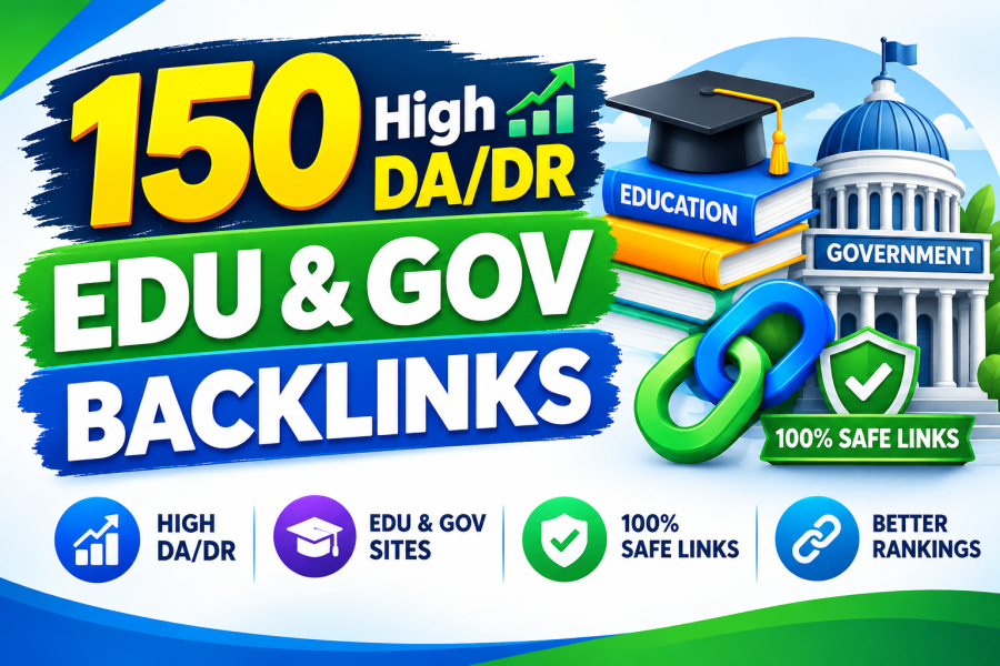 150 High DA/DR EDU & GOV Backlinks &ndash; 100% Safe & Powerful SEO Links