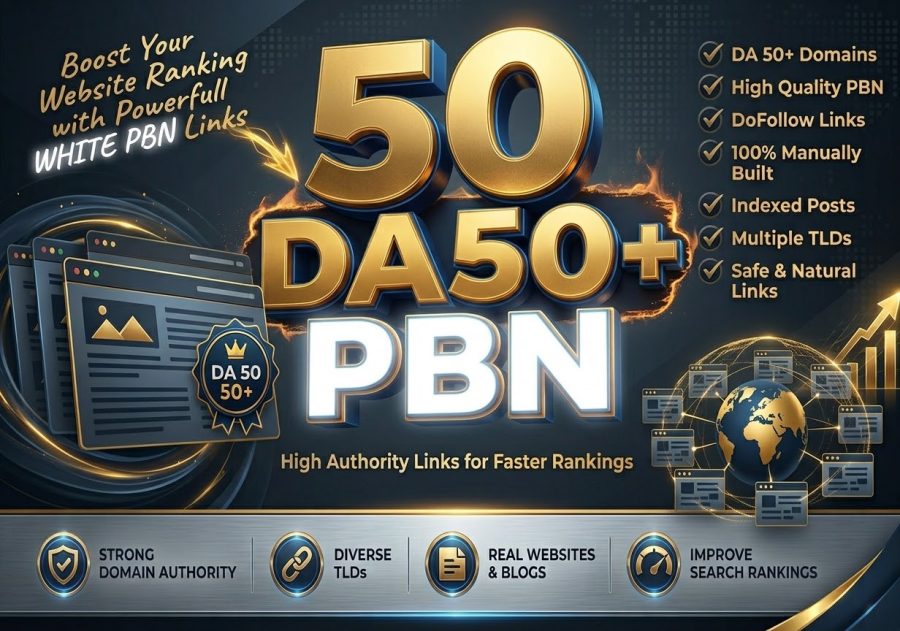 I Will Build 50 PBN Dofollow Backlinks for SEO
