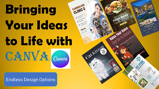 I will design editable canva templates for social media, business