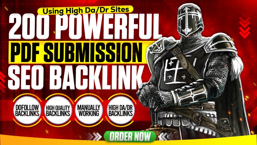 Get Premium 200 powerful PDF submission backlinks
