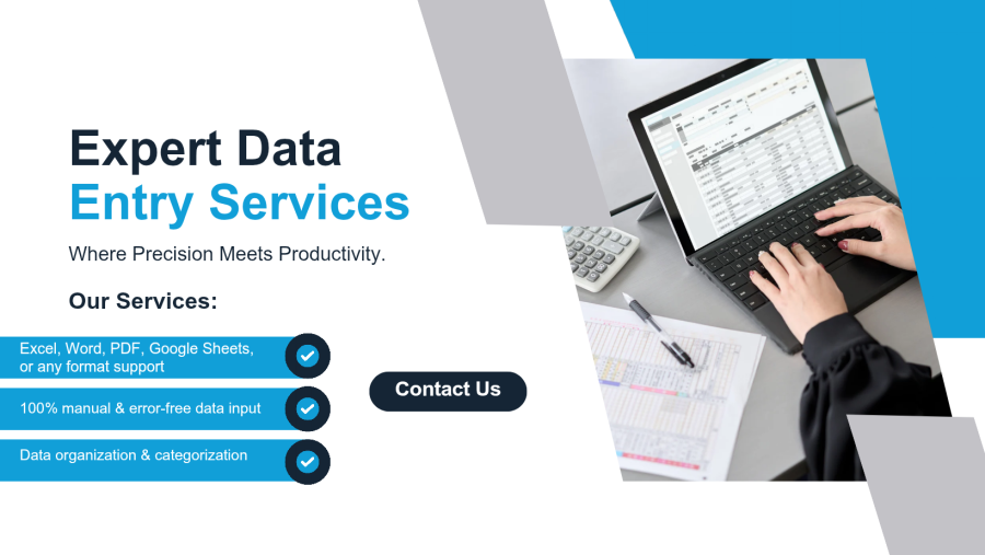 Professional Data Entry Service | Accurate & Fast Work | 100% Manual Entry