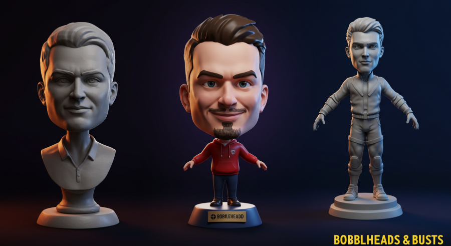i will sculpt 3d boobled head, 3d bust model, 3d face and 3d full body model for 3d printing 