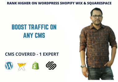 SEO Optimization for WordPress, Shopify, Wix & Squarespace Websites