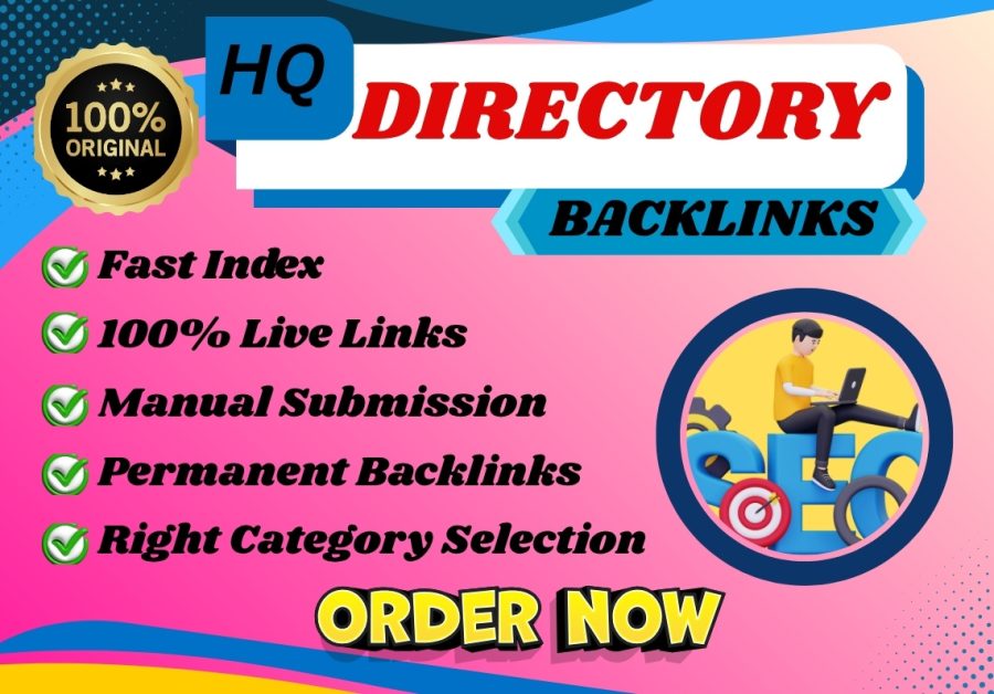  250 high-quality directory backlinks for your website's SEO ranking