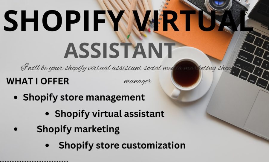 I will be your shopify virtual assistant| shopify store design expert