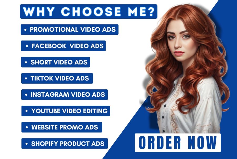 I will create promotional video ads or short video ads for marketing commercial
