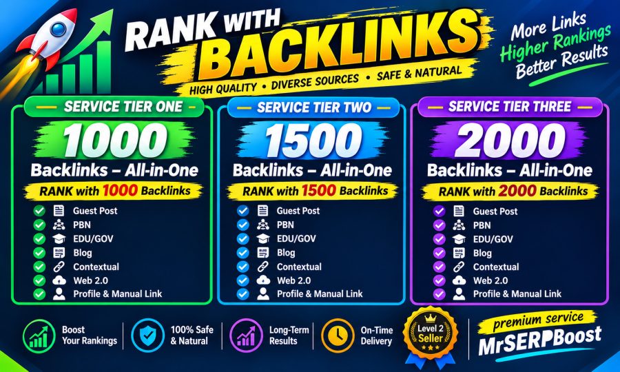RANK with 1000 Backlinks - Guest Post, PBN, EDU/GOV, Blog, Contextual,Web 2.0, Profile & Manual Link
