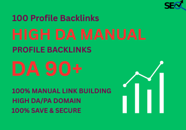 100 Profile Backlinks with HIGH DA MANUAL(DA 90+)