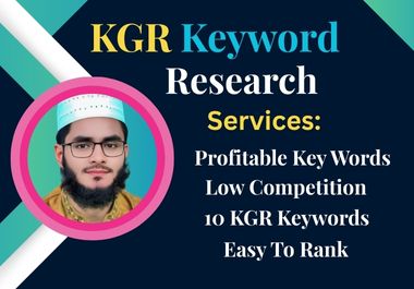 20 KGR Keywords Research to Rank Fast on Google 