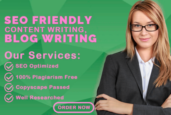 I will write 1500 words SEO article and content writing on any topics