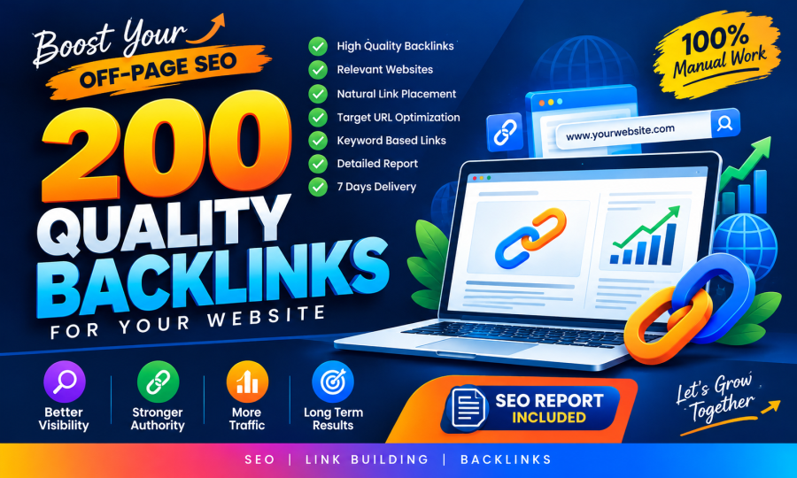 I will build 200 backlinks for a website with SEO report