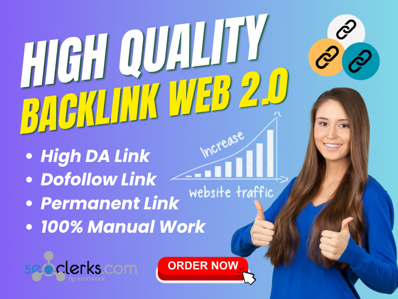 I Will Create 100+ Web 2.0 Backlinks to Help Rank your website
