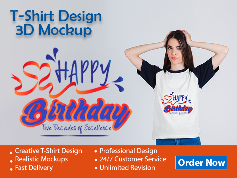 I will Design Creative T-Shirt Design & Realistic Mockups for Your Brand