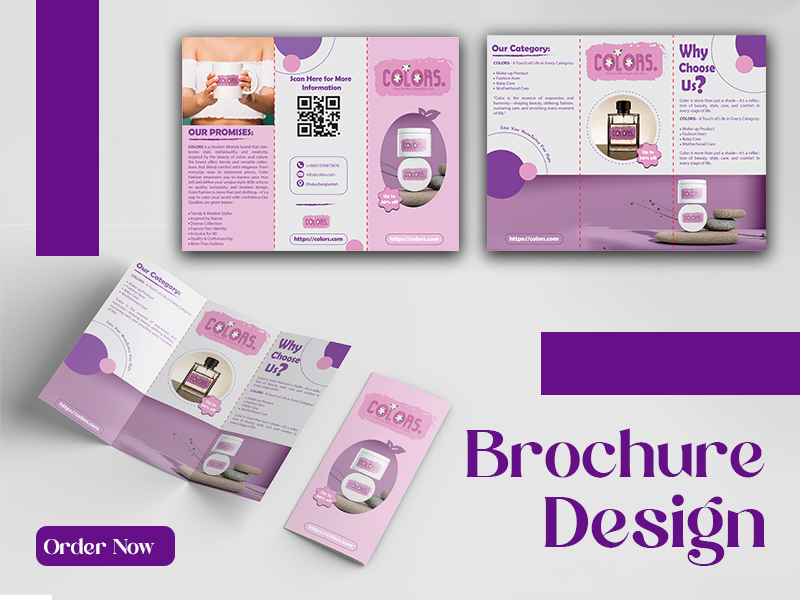 I will Design professional brochures, catalogs, and marketing materials for your brand