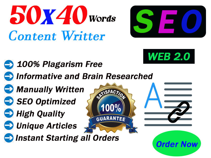  Expert SEO Content Writing for Blogs & Websites of 5 - 2000 words