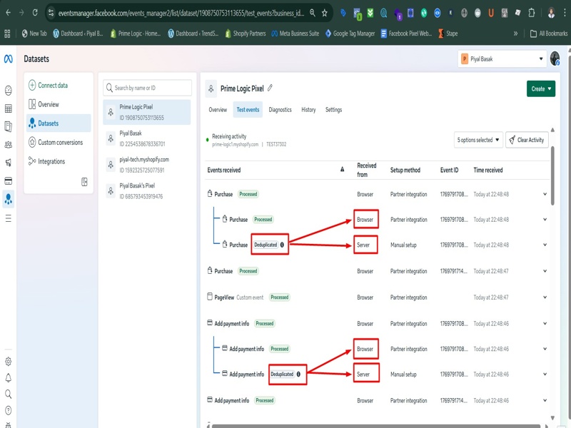 I will setup Meta pixel, Conversion API and E-commerce event tracking for website