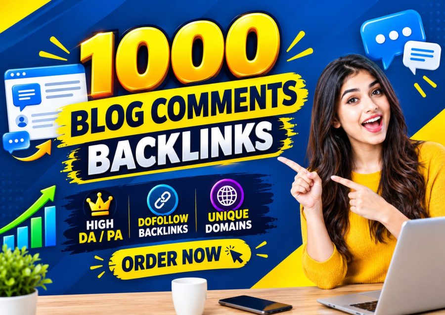 Rank your Website with Manual 1000 blog comments backlinks high DA, PA, DR, and TF Buy 2 Get 1 Free