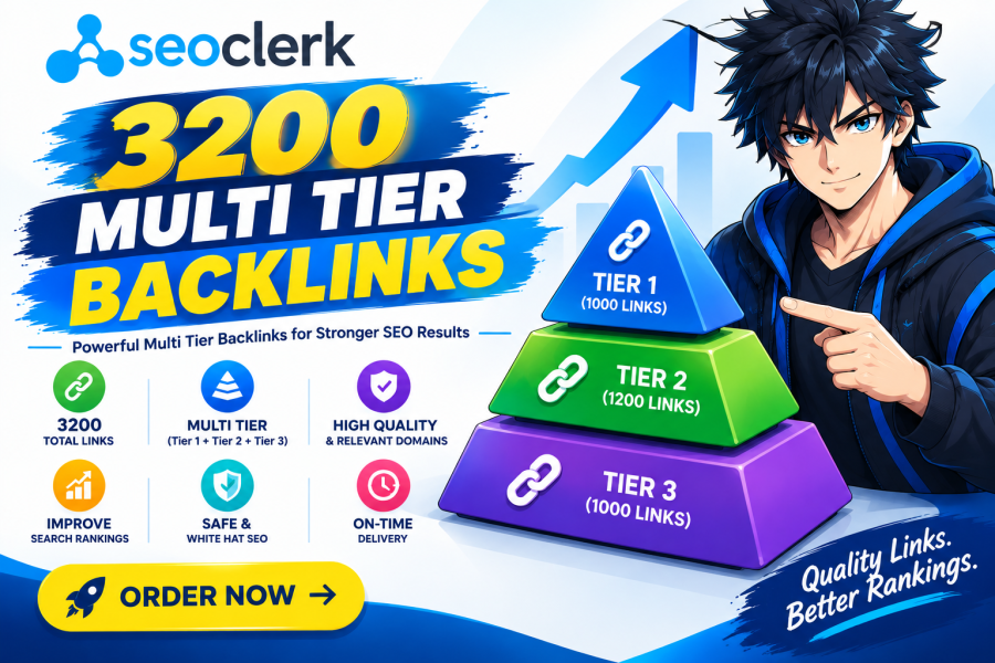 I will provide 3,200 Multi Tier Backlinks With Improved Visibility Using Latest SEO and AEO Strategy