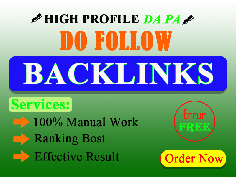 High Authority 110 Profile and Unique Backlinks Service for SEO Boost