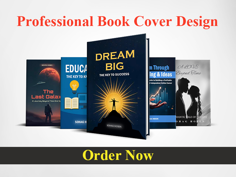 I will design a professional book cover and eBook cover with 3D mock-up