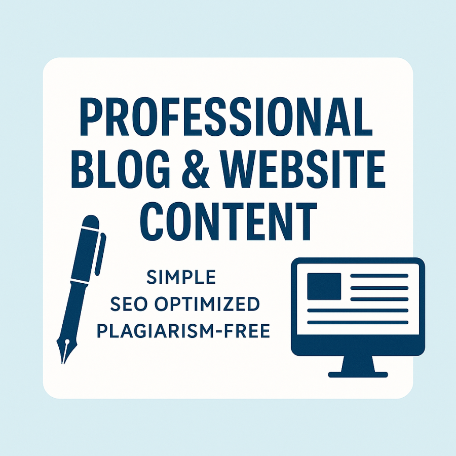 I will write simple and engaging blog or website content for you